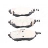 Накладки 0446502390 50022000 Toyota Auris предни
