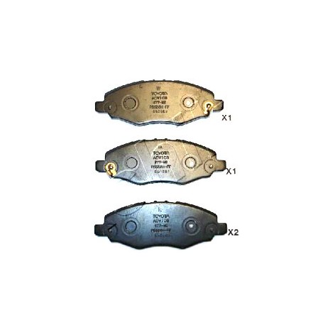 Накладки 044650K130 5002225 Toyota Hilux предни