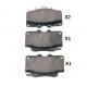 Накладки 04465YZZAX 5002256 Toyota Land Cruiser предни