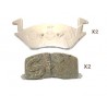 Накладки 0446510070 5002284 Toyota Starlet предни