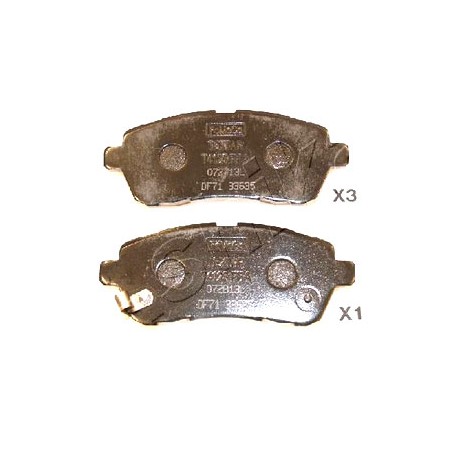 Накладки 04465B1190 5003343 Daihatsu Ford Mazda Subaru Suzuki предни