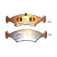 Накладки 0K20A3323Z 5003398 Kia предни