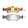 Накладки 0K20A3323Z 5003398 Kia предни