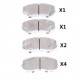 Накладки MK528944 5005511 Mitsubishi Canter предни