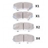 Накладки MK528944 5005511 Mitsubishi Canter предни