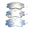 Накладки MB500819 5005527 Mitsubishi предни