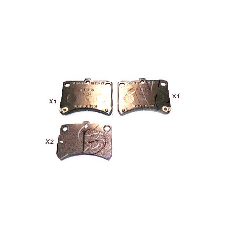 Накладки 0449197213000 5006608 Daihatsu Cuore предни