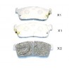 Накладки 04465B1020 5006612 Daihatsu Nissan Subaru Suzuki предни