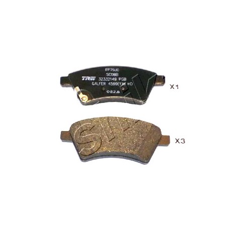 Накладки 5581079J00 5008801 Fiat Suzuki предни