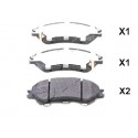Накладки 5581061M00 5008821 Suzuki предни