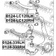 Горен носач 4863060020 0124LC120LH Lexus Toyota ляв