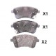 Накладки 581011PA00 500KK22 Kia Venga предни
