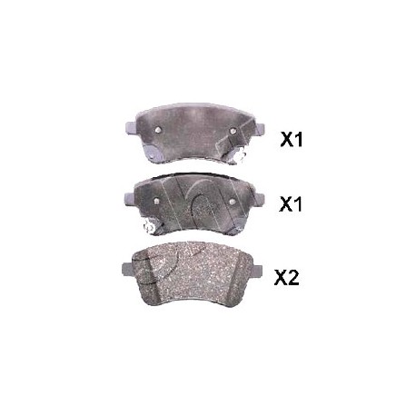 Накладки 581011PA00 500KK22 Kia Venga предни