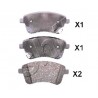 Накладки 581011PA00 500KK22 Kia Venga предни