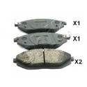 Накладки 96682858 500WW14 Chevrolet Spark предни