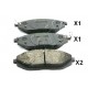 Накладки 96682858 500WW14 Chevrolet Spark предни