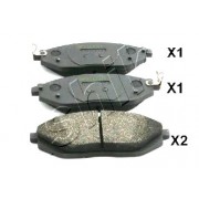 Накладки 96682858 500WW14 Chevrolet Spark предни