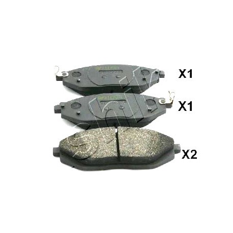Накладки 96682858 500WW14 Chevrolet Spark предни