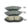Накладки 96682858 500WW14 Chevrolet Spark предни