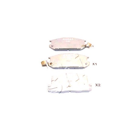 Накладки 0446617080 5102204 Toyota MR 2 задни