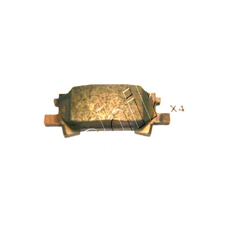Накладки 0446648040 5102211 Lexus RX задни