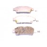 Накладки 0446628040 5102258 Toyota задни