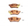 Накладки 06022SP8000 5104404 Honda Rover задни