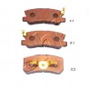 Накладки 68028671AA 5105505 Chrysler Dodge Jeep Mitsubishi задни