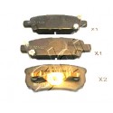 Накладки 5191271AA 5105508 Dodge Jeep Mitsubishi задни