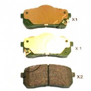 Накладки 583024HA50 510KK07 Hyundai Kia задни