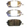 Накладки 583021DE00 510KK10 Hyundai Kia задни