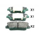 Накладки 583022MA90 510KK11 Hyundai Kia задни