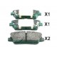 Накладки 583022MA90 510KK11 Hyundai Kia задни