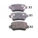 Накладки 583021PA30 510KK12 Chevrolet Chrysler Kia Opel задни