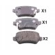 Накладки 583021PA30 510KK12 Chevrolet Chrysler Kia Opel задни
