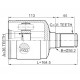 Каре GP2722620A 0511CX7LH Mazda вътрешно ляво