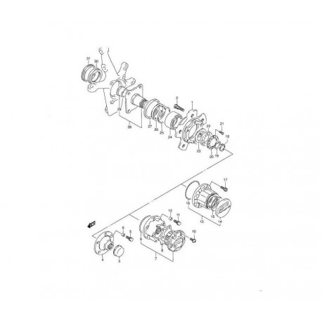 Медна втулка 43445-60A11 4344560A11 Suzuki Vitara