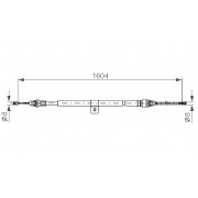 Жило 36530AX600 1987477980 Nissan Micra ръчна спирачка