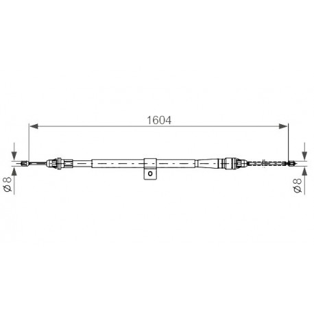 Жило 36530AX600 1987477980 Nissan Micra ръчна спирачка
