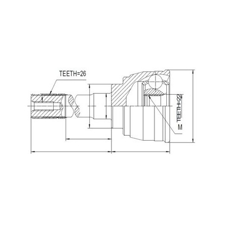 Каре 44131-60A01 SU006 Suzuki предно външно