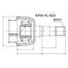 Каре 13166587 PL003 Opel предно вътрешно