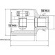 Каре GD75-25-50XC MZ030 Mazda 6 предно дясно вътрешно