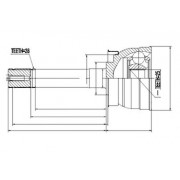 Каре 39211-58G60 NS079 Nissan предно външно