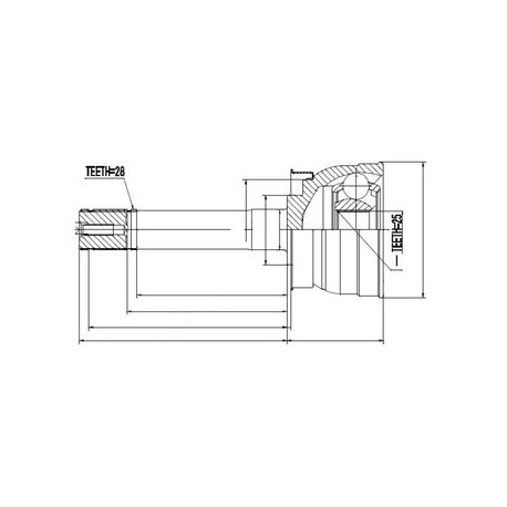 Каре 39211-58G60 NS079 Nissan предно външно
