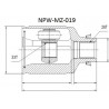 Каре GF09-22-520 MZ019 Mazda предно дясно вътрешно