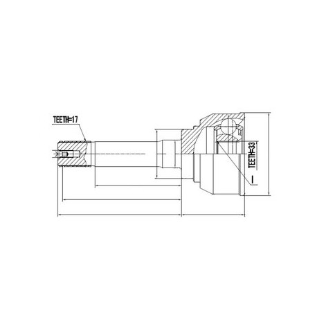 Каре 8971313950 IS007 Isuzu Trooper предно външно