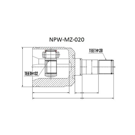 Каре GD36-22-620 MZ020 Mazda 6 предно ляво вътрешно