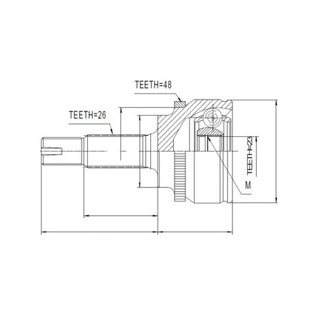 Каре 43460-09601 TY082 Toyota предно външно