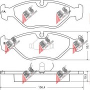 Предни накладки 36698 Saab 9000 комплект