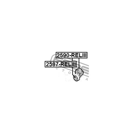 Ролка обтегач 1345A013 2587RELIII Dodge Jeep Mitsubishi